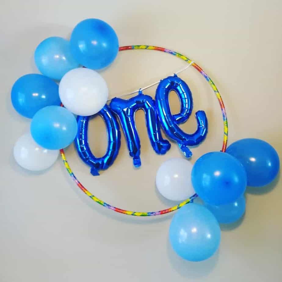 one birthday wreath