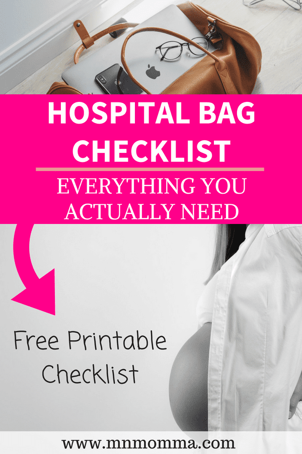 Hospital Bag Checklist for Mom, Baby, and Dad! Everything You Actually Need in Your Hospital Bag and What You Don't Want to Forget!