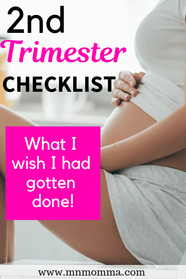 week by week 2nd trimester checklist for pregnant moms