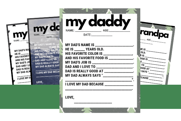 Father's Day Interview Printable