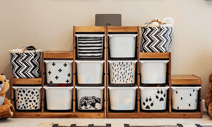 ikea toy organizer with bins