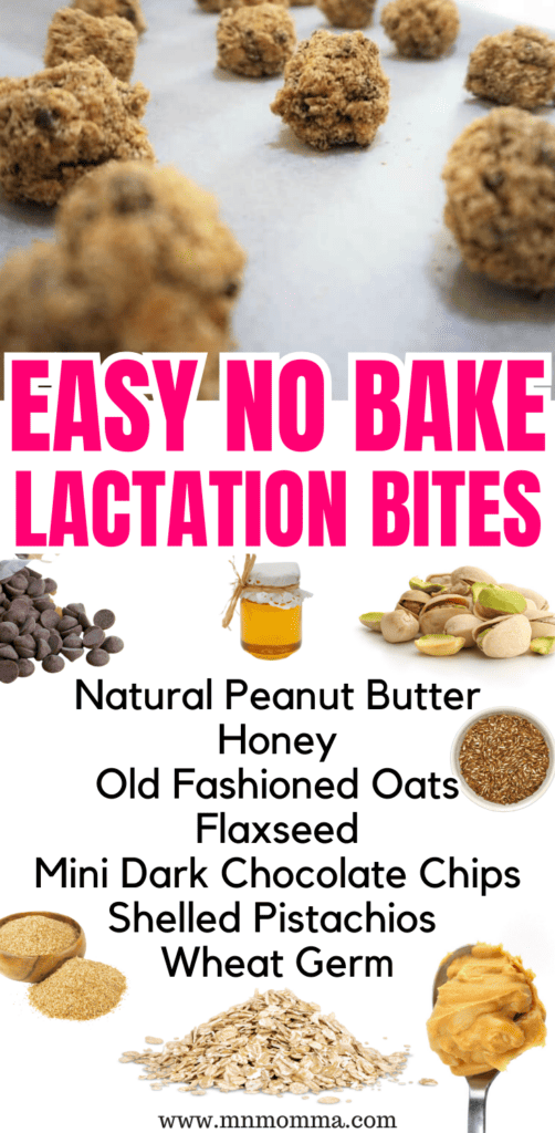 easy no bake lactation bites for breastfeeding and pumping new moms