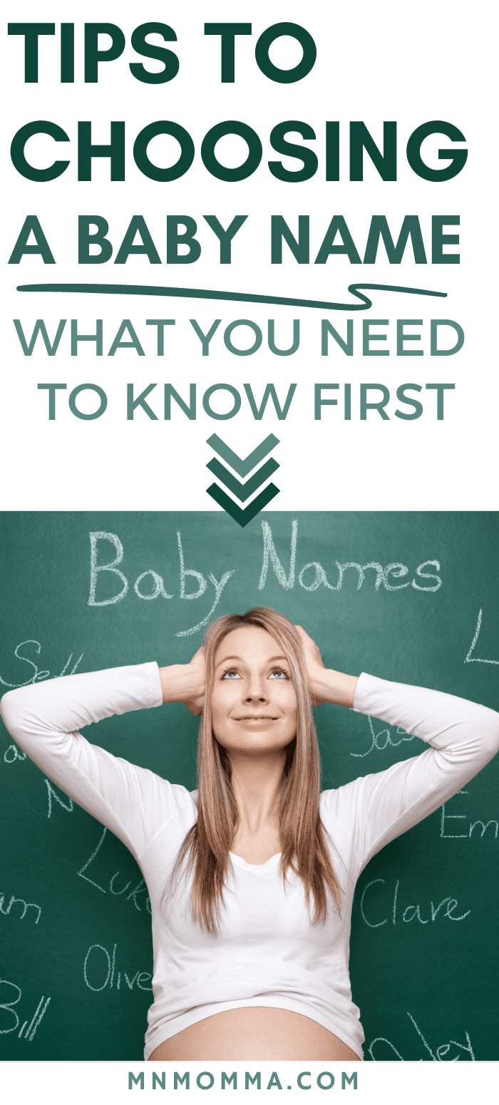 How to Choose A Baby Name Tips for When You're Stuck Minnesota Momma